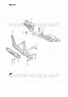 REPOSE PIED pour Suzuki KINGQUAD 300 1995