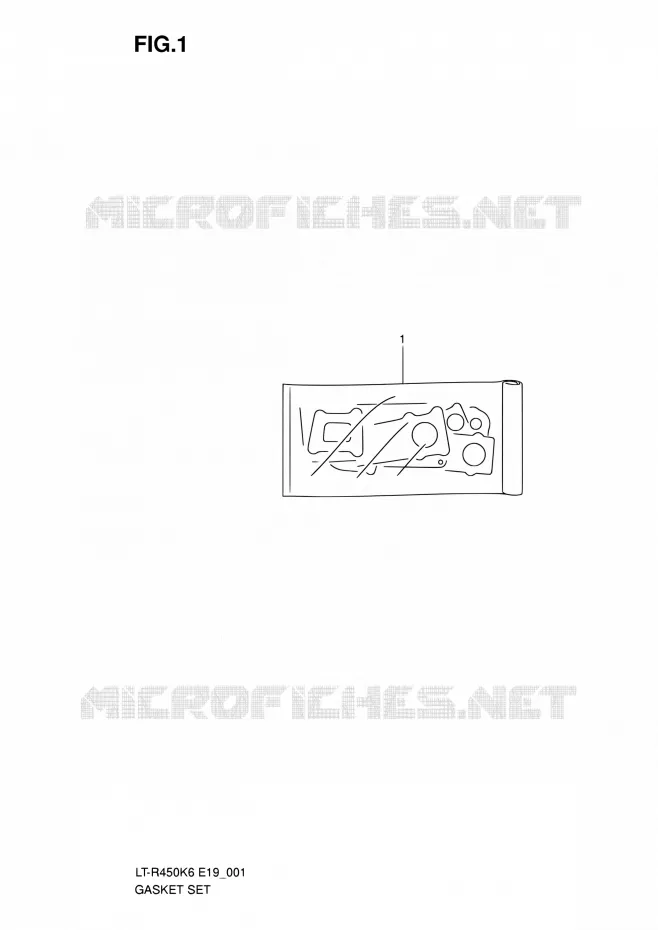 KIT JOINTS Suzuki QUAD 450 QUADRACER 2010  LT-R450 L0/LT-R450Z L0 (E19)