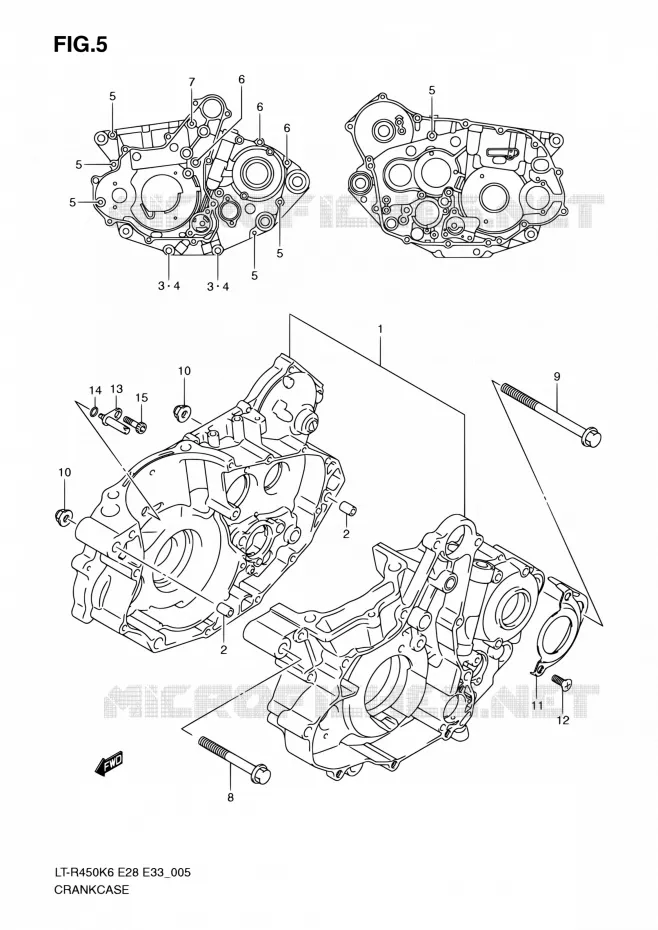 CARTER Suzuki QUAD 450 QUADRACER 2010  LT-R450 L0/LT-R450Z L0 (E28,E33)