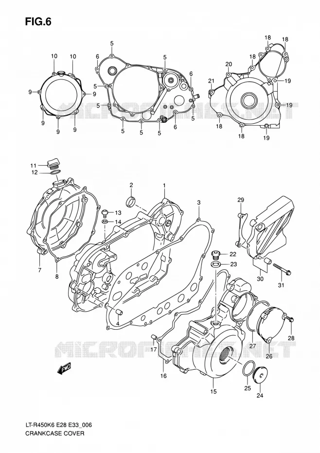 CARTER Suzuki QUAD 450 QUADRACER 2010  LT-R450 L0/LT-R450Z L0 (E28,E33)