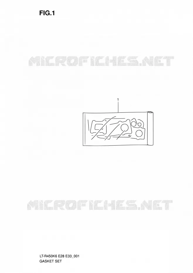 KIT JOINTS Suzuki QUAD 450 QUADRACER 2010  LT-R450 L0/LT-R450Z L0 (E28,E33)