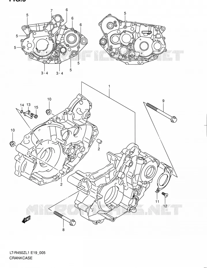 CARTER Suzuki QUAD 450 QUADRACER 2011  LT-R450 L1/LT-R450Z L1 (E19)