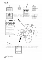 ETIQUETTE pour Suzuki QUADSPORT 250 2010