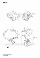 PARTIE ELECTRIQUE pour Suzuki QUADSPORT 250 2010