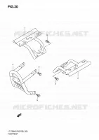 REPOSE PIED pour Suzuki QUADSPORT 50 2010