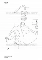 RESERVOIR D'ESSENCE pour Suzuki QUADSPORT 50 2010