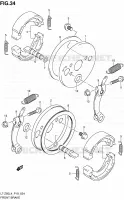FREIN AVANT pour Suzuki QUADSPORT 50 2014