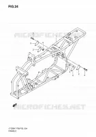 CADRE pour Suzuki QUADSPORT 90 2010