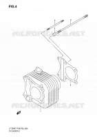 CYLINDRE pour Suzuki QUADSPORT 90 2010