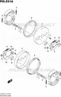FREIN AVANT pour Suzuki QUADSPORT 90 2015