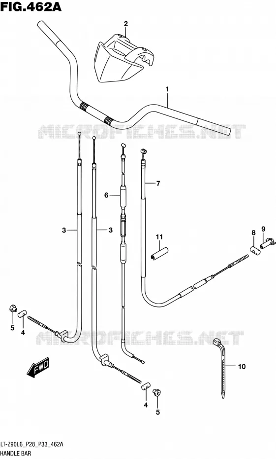 GUIDON Suzuki QUAD 90 QUADSPORT 2016  LT-Z90 L6 (P03,P28,P33)