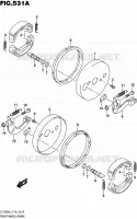 FREIN AVANT pour Suzuki QUADSPORT 90 2016