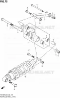 BIELLETTE D'AMORTISSEUR (AN400ZAL3 E28) pour Suzuki BURGMAN 400 2013