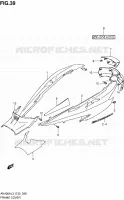 CARENAGES ARRIERE (AN400AL3 E33) pour Suzuki BURGMAN 400 2013
