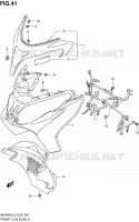 CARENAGES AVANT (AN400AL3 E33) pour Suzuki BURGMAN 400 2013