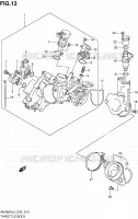 CORPS DE PAPILLON (AN400ZAL3 E28) pour Suzuki BURGMAN 400 2013