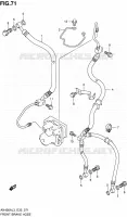 DURITE DE FREIN AVANT pour Suzuki BURGMAN 400 2013