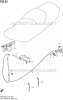 SUPPORT   VERROUILLAGE DE SELLE pour Suzuki BURGMAN 400 2013