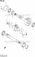 TRANSMISSION (2) pour Suzuki BURGMAN 400 2013