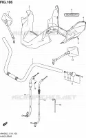 GUIDON (AN400AL3 E02) pour Suzuki BURGMAN 400 2013