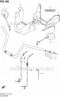 GUIDON (AN400AL3 E24) pour Suzuki BURGMAN 400 2013