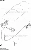 SUPPORT   VERROUILLAGE DE SELLE pour Suzuki BURGMAN 400 2013