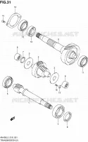 TRANSMISSION (2) pour Suzuki BURGMAN 400 2013