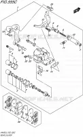 ETRIER DE FREIN ARRIERE (AN400AL5 E19) pour Suzuki BURGMAN 400 2015
