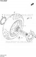 ROUE ARRIERE (AN400ZAL5 E19) pour Suzuki BURGMAN 400 2015