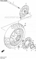 ROUE AVANT (AN400ZAL5 E19) pour Suzuki BURGMAN 400 2015