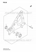 BRAS OSCILLANT ARRIERE pour Suzuki BURGMAN 400 2010