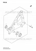 BRAS OSCILLANT ARRIERE pour Suzuki BURGMAN 400 2010
