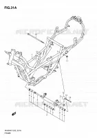 CADRE (MODEL L0) pour Suzuki BURGMAN 400 2010