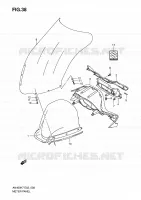 CARENAGE   SUPPORT DE COMPTEUR pour Suzuki BURGMAN 400 2010