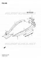 CARENAGES ARRIERE (MODEL L0) pour Suzuki BURGMAN 400 2010