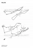 CARENAGES INFERIEUR (MODEL L0) pour Suzuki BURGMAN 400 2010