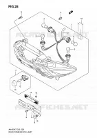ENSEMBLE FEU ARRIERE pour Suzuki BURGMAN 400 2010