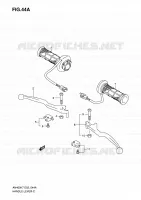 ENSEMBLE LEVIERS   POIGNEES (AN400Z/ZA) pour Suzuki BURGMAN 400 2010