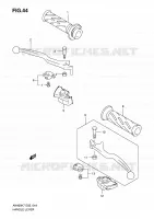 ENSEMBLE LEVIERS   POIGNEES pour Suzuki BURGMAN 400 2010