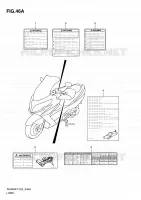ETIQUETTE (MODEL L0) pour Suzuki BURGMAN 400 2010