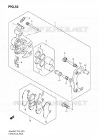 ETRIER DE FREIN AVANT pour Suzuki BURGMAN 400 2010