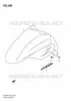 GARDE BOUE AVANT (MODEL L0) pour Suzuki BURGMAN 400 2010