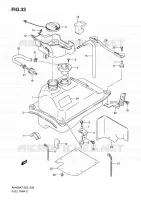 RESERVOIR D'ESSENCE pour Suzuki BURGMAN 400 2010