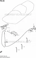 SUPPORT   VERROUILLAGE DE SELLE pour Suzuki BURGMAN 400 2010