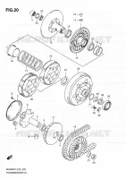 TRANSMISSION (1) pour Suzuki BURGMAN 400 2010