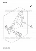 BRAS OSCILLANT ARRIERE pour Suzuki BURGMAN 400 2010