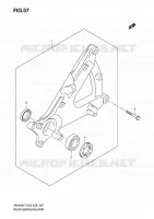 BRAS OSCILLANT ARRIERE pour Suzuki BURGMAN 400 2010