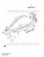 CARENAGES ARRIERE (MODEL L0) pour Suzuki BURGMAN 400 2010