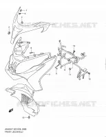 CARENAGES AVANT (MODEL L0) pour Suzuki BURGMAN 400 2010