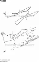 CARENAGES INFERIEUR (MODEL L0) pour Suzuki BURGMAN 400 2010